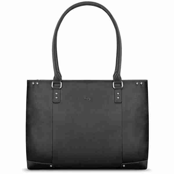 SOLO NY JAY LEATHER TOTE BLACK 15.6SOLO NEW YORK