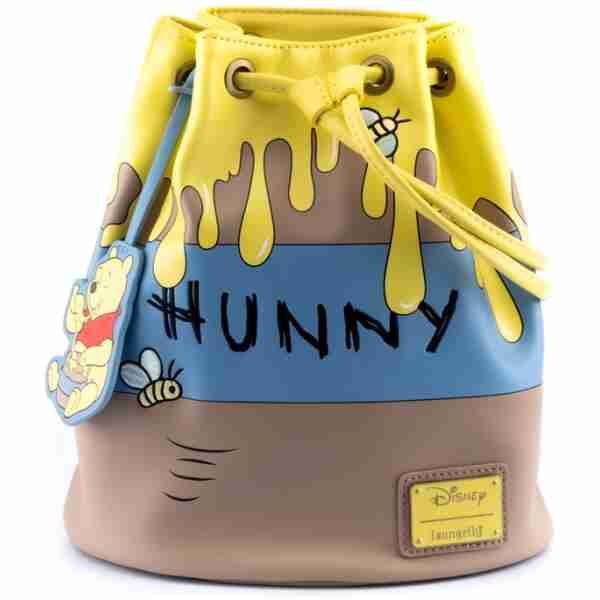 LOUNGEFLY DISNEY WINNIE THE POOH 95TH ANNI. HONEYPOT CONVERTIBLE BUCKET BACKPACK NAHRBTNIKLOUNGEFLY