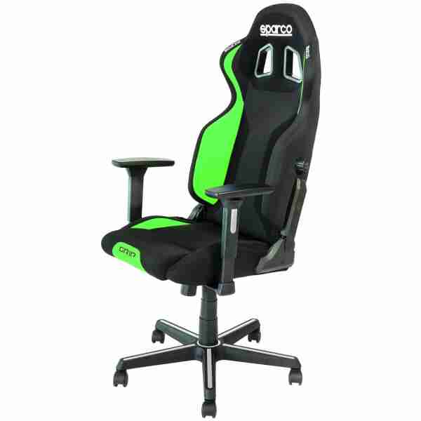 SPARCO GRIP gaming stol črno - zelene barveSPARCO