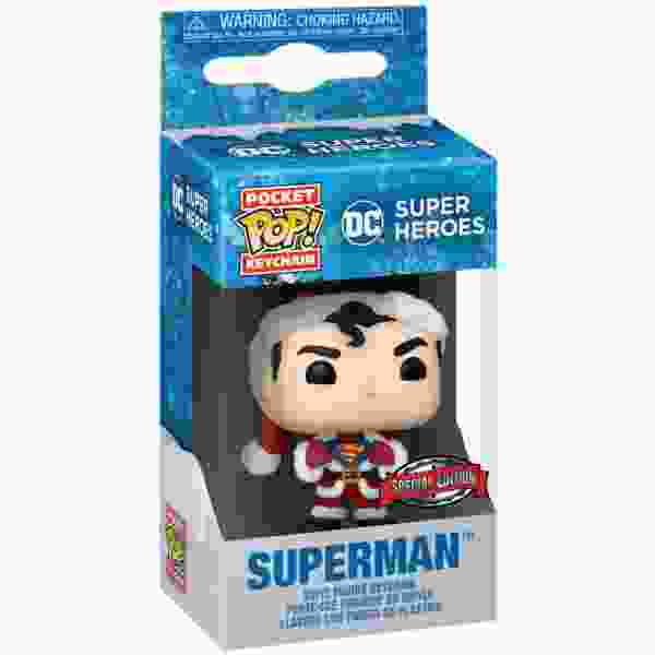 FUNKO POP KEYCHAIN: DC HOLIDAY - SUPERMAN(WMT)