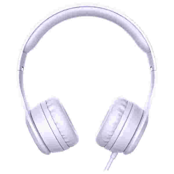 zložljive slušalke z mikrofonom - roza barve