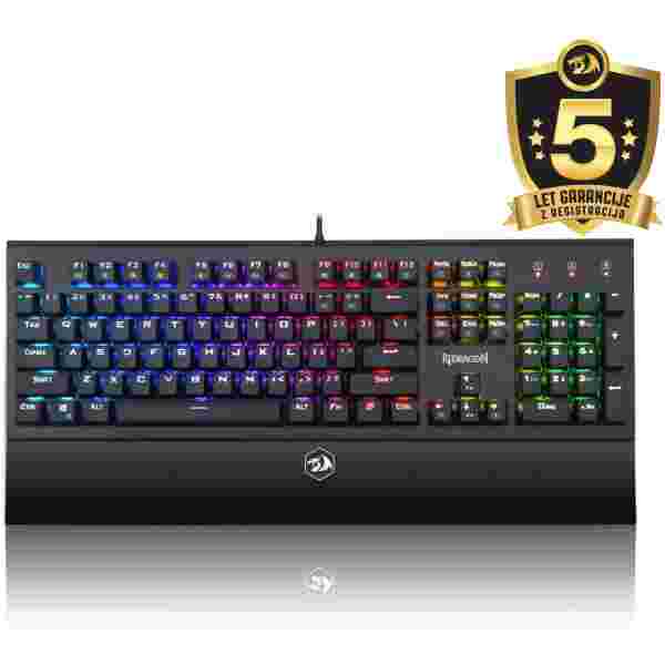 REDRAGON K569 ARYAMAN RGB GAMING MEHANSKA ŽIČNA TIPKOVNICA - RJAVA STIKALA