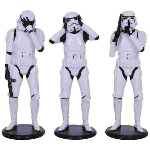 NEMESIS NOW THREE WISE STORMTROOPER 14CM FIGURICE