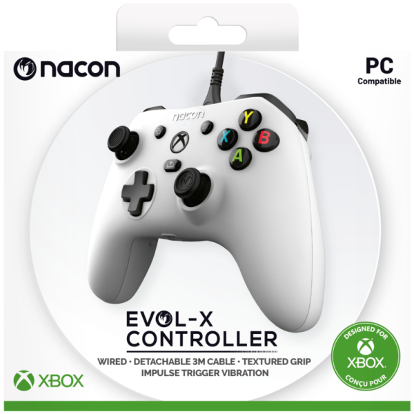 NACON EVOL-X WIRED CONTROLLER PC/XBOX/XBSX WHITE IGRALNI PLOŠČEK - Image 3