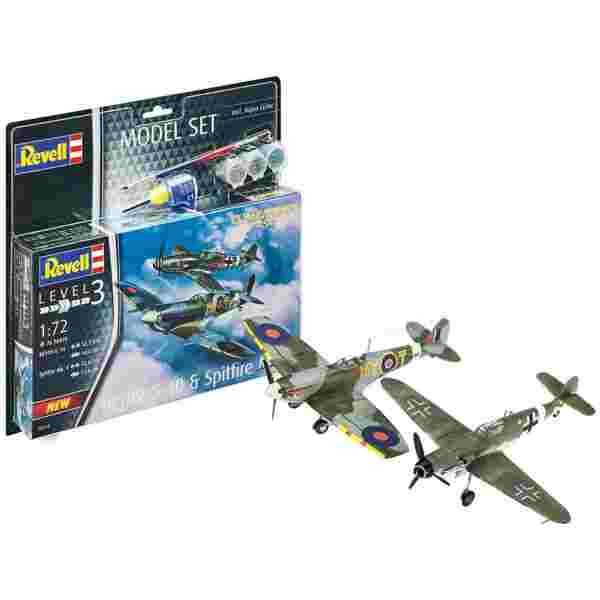 Model Set Combat Set Bf109G-10 & Spitfire Mk.V - 6050