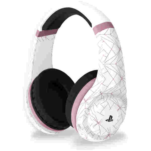 4GAMERS PS4 STEREO GAMING HEADSET ROSE GOLD EDITION - ABSTRACT WHITE - Image 2