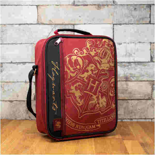 BLUE SKY HARRY POTTER DELUXE 2 POCKET LUNCH BAG BURGUNDY – CREST TORBA - Image 2