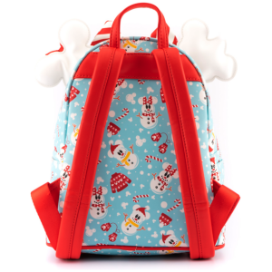 LOUNGEFLY DISNEY MINNIE MICKEY SNOWMAN AOP MINI NAHRBTNIK IN TRAK ZA LASE - Image 3