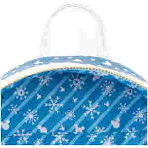 LOUNGEFLY DISNEY SNOWMAN MINNIE MICKEY SNOW GLOBE MINI NAHRBTNIK - Image 4