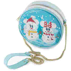 LOUNGEFLY DISNEY SNOWMAN MICKEY MINNIE SNOW GLOBE TORBA - Image 2