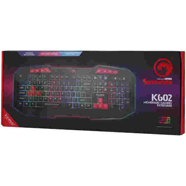 MARVO K602 EN ŽIČNA MEMBRANSKA TIPKOVNICA RGB - Image 4