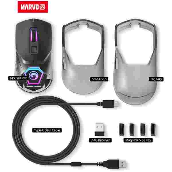 MARVO FIT PRO G1W WIRELESS GAMING MIŠKA SIVE BARVE - Image 4