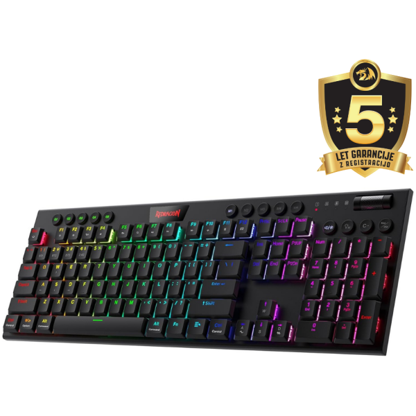 REDRAGON HORUS PRO K618RGB-PRO WIRED & 2.4G & BT RED SWITCH TIPKOVNICA