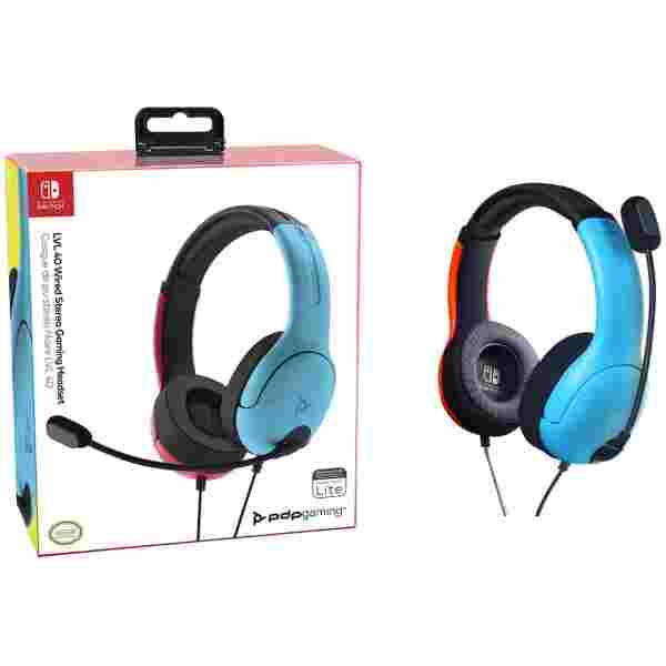 Slušalke PDP LVL40 Chat Headset za NINTENDO SWITCH modro/rdeče barve - Image 3