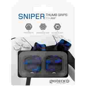 GIOTECK SNIPER THUMB GRIPS za PS5 - maskirno modre barve