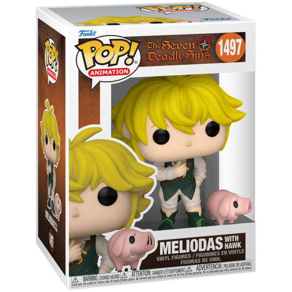 FUNKO POP ANIMATION: SEVEN DEADLY SINS - MELIODAS W/HAWK