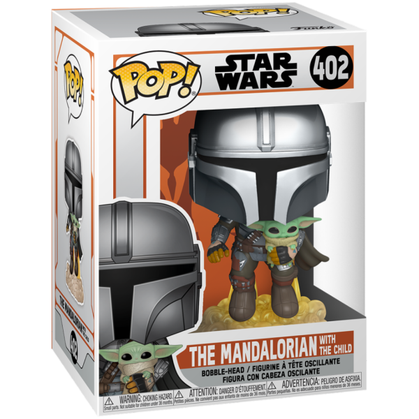 FUNKO POP: STAR WARS - MANDALORIAN - MANDO FLYING W/JET PACK - Image 2