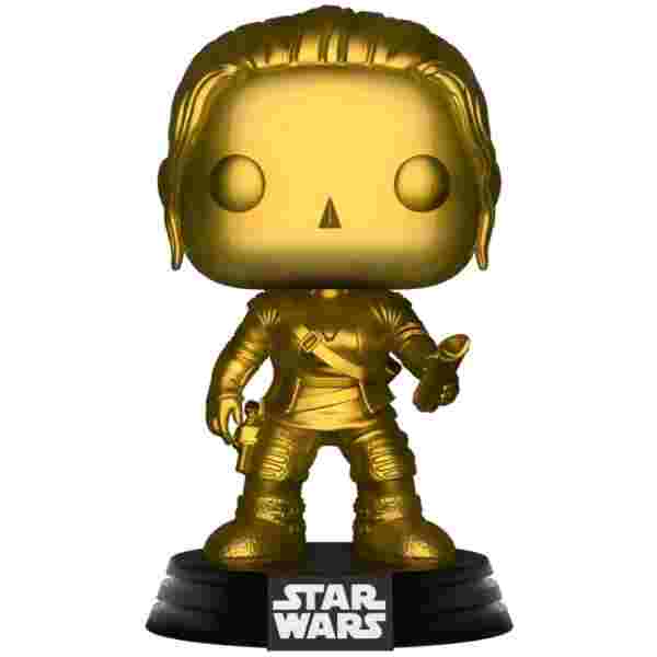 FUNKO POP: STAR WARS - REY (CHROME - MATT GOLD)(EXCL.)