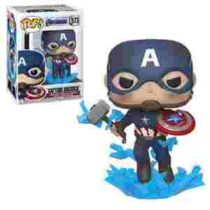 Figura FUNKO POP MARVEL: ENDGAME -CAPT A W/BROKEN SHIELD & MJOLNIR