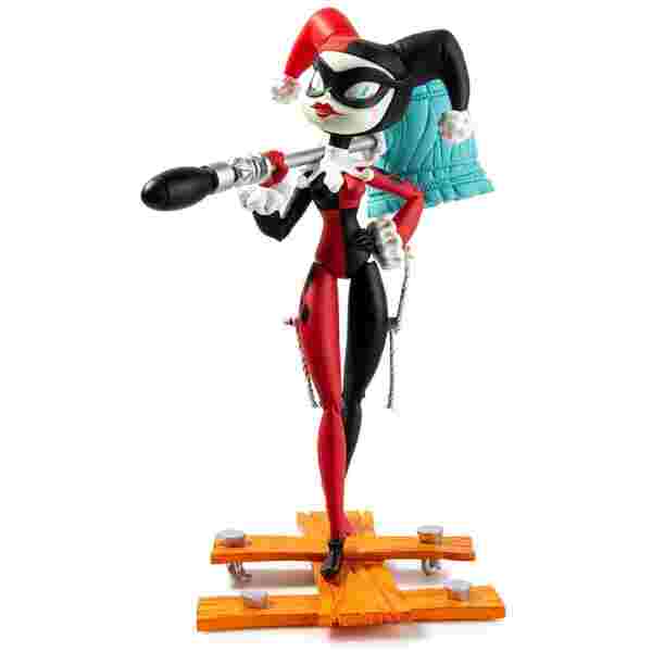 KIDROBOT HARLEY QUINN MEDIUM FIGURE BY BRANDT PETERS RED