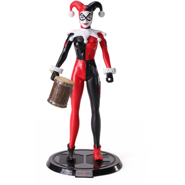 NOBLE COLLECTION DC - SS - HARLEY QUINN JESTER BENDYFIG - Image 3