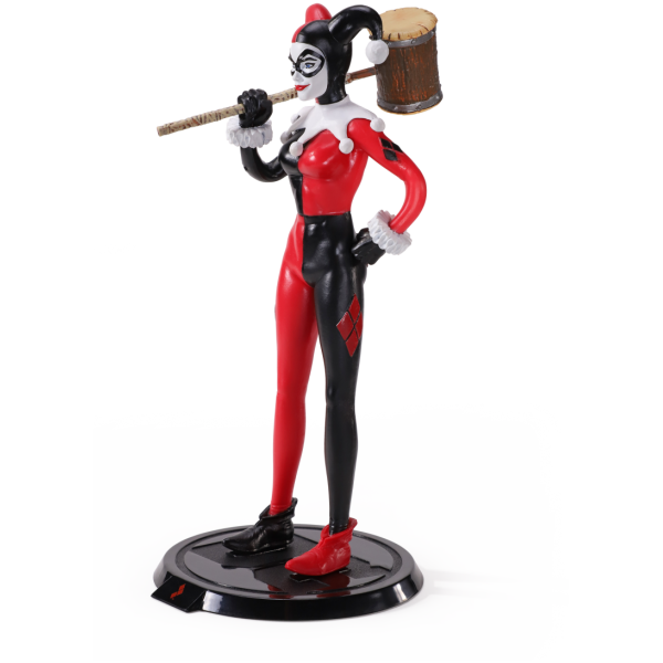 NOBLE COLLECTION DC - SS - HARLEY QUINN JESTER BENDYFIG - Image 4