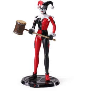 NOBLE COLLECTION DC - SS - HARLEY QUINN JESTER BENDYFIG