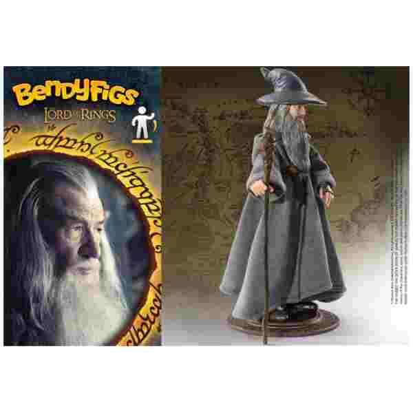 NOBLE COLLECTION - LORD OF THE RINGS - BENDYFIGS - GANDALF FIGURA - Image 2