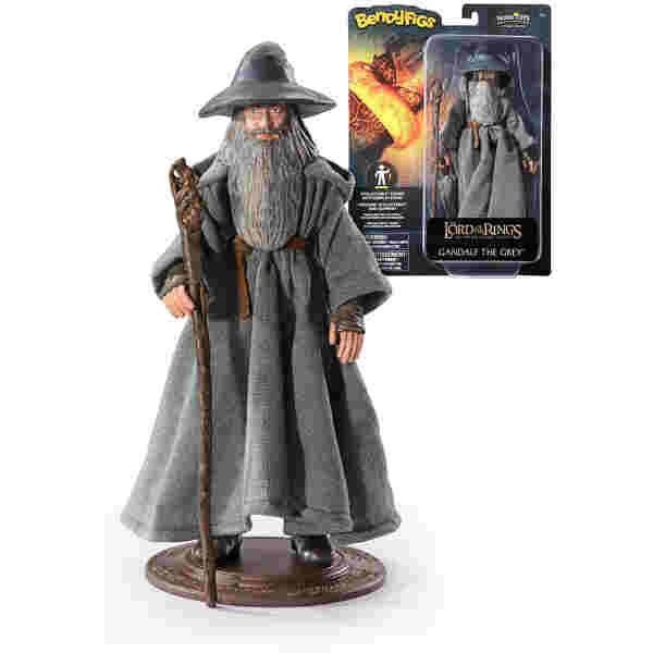 NOBLE COLLECTION - LORD OF THE RINGS - BENDYFIGS - GANDALF FIGURA - Image 3