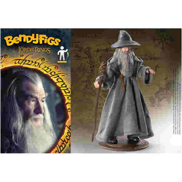 NOBLE COLLECTION - LORD OF THE RINGS - BENDYFIGS - GANDALF FIGURA