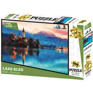 Sestavljanka 3D - Bled-novo 500 kos 61x46cm I Feel Slovenia