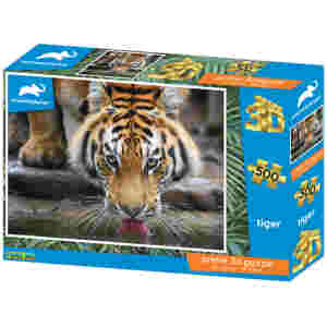 Sestavljanka 3D - Tiger 500 kos 61x46cm Animal planet