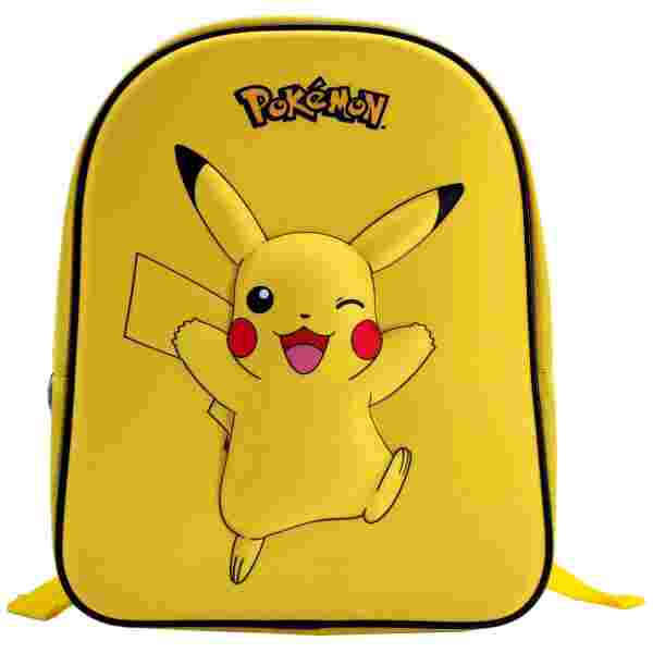 POKEMON - PIKACHU - JUNIOR nahrbtnik EVA 3D 32 cm - rumene barve