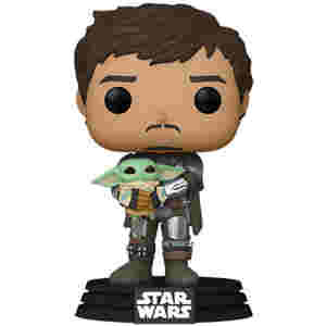 FUNKO POP: STAR WARS - MANDALORIAN - MANDO HOLDING CHILD