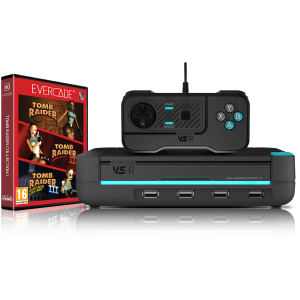 EVERCADE VS-R CONSOLE WITH TOMB RAIDER COLLECTION 1