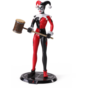 NOBLE COLLECTION Bendyfig DC Suicide Squad (Comic) Harley Quinn Jester figurica