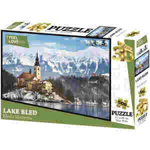 Sestavljanka 3D - Bled 500 kos 61x46cm I Feel Slovenia
