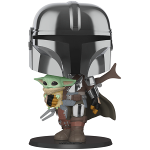 FUNKO POP: STAR WARS - MANDALORIAN - 10" MANDALORIAN W/ CHILD