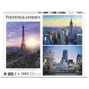 Sestavljanke - 3x1000 kos 70x50cm - velika mesta 1 - Photogr
