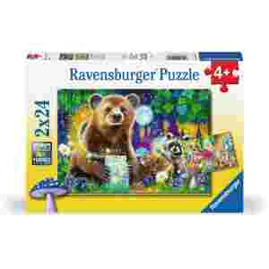 Sestavljanka Živali in čarobni gozd 2x24d